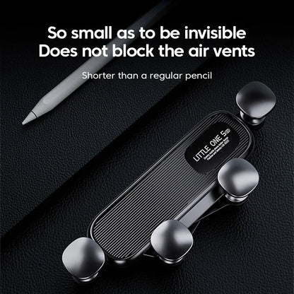 Air Vent Clip Navigation Stand, 360° Rotation Gravity Car Phone Holder, Telescopic Air Outlet Support 4.7-7 inch