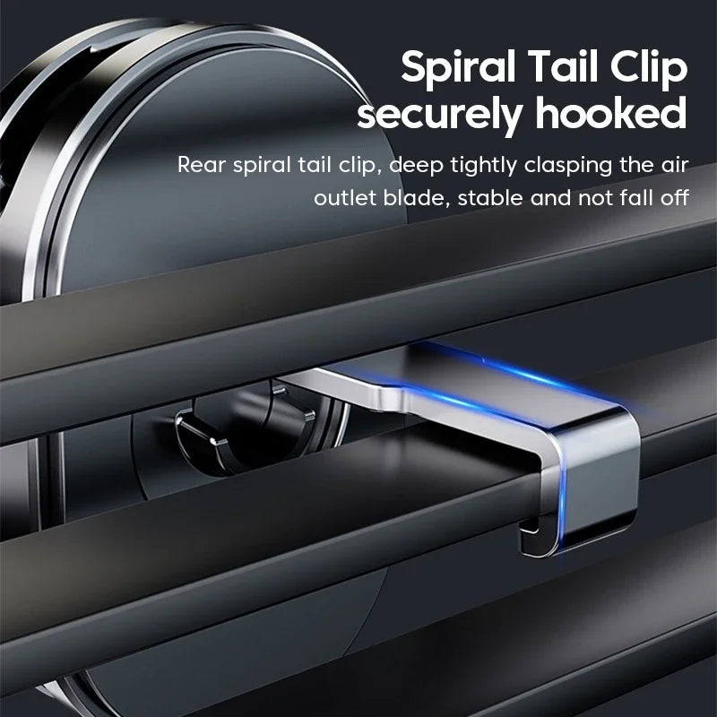 Air Vent Clip Navigation Stand, 360° Rotation Gravity Car Phone Holder, Telescopic Air Outlet Support 4.7-7 inch