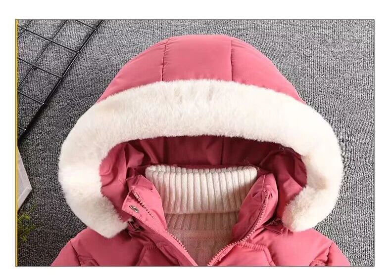 Princess Coat For Girls Autumn Winter Jacket Hooded Outerwear For Kids Birthday Christmas Gift Keep 2