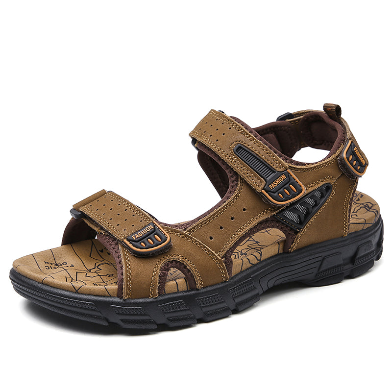 Summer Genuine Leather Sandals Men Brand Classic Mens Sandals Outdoor Casual Lightweight Sandal Fas 7