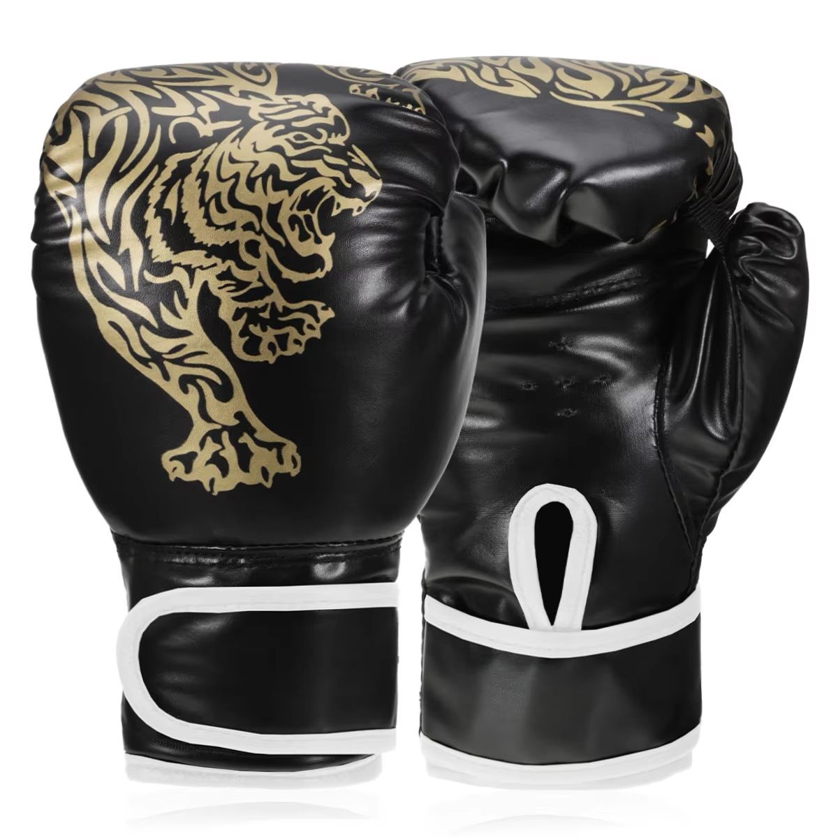 Breathable PU Leather Boxing Gloves – Adult & Kids Training Kickboxing Gloves for Indoor and Outdoor Sports