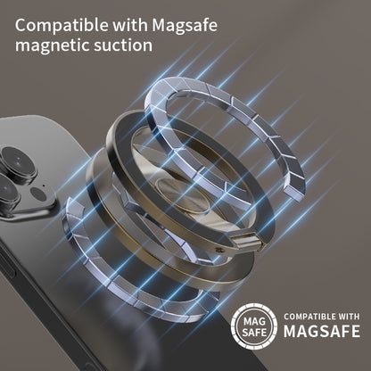 Portable Phone Holder For IPhone Samsung Double Magnetic Phone Ring Stand Foldable Rotate Super Mag 3