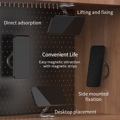 Portable Phone Holder For IPhone Samsung Double Magnetic Phone Ring Stand Foldable Rotate Super Mag 5
