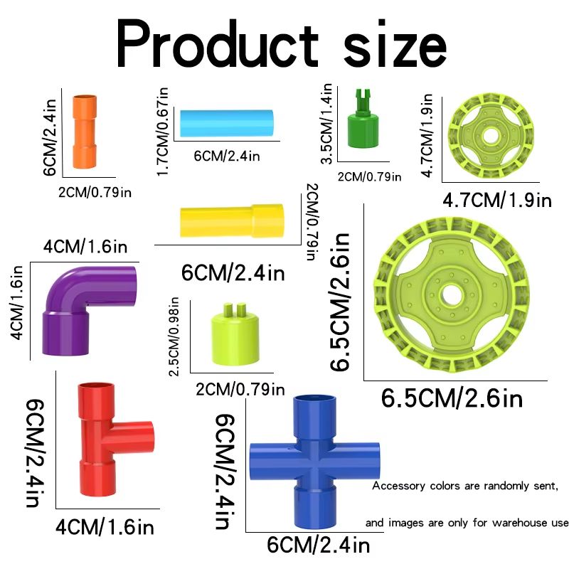 DIY Building Pipe Blocks  Creative Water Pipe Splicing Construction Toy For Kids 4