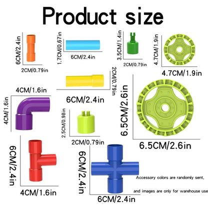 DIY Building Pipe Blocks  Creative Water Pipe Splicing Construction Toy For Kids 4