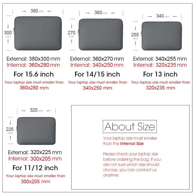 Laptop Sleeve  Protective Bag  Compatible With MacBook Dell Lenovo Xiaomi And 13156 Inch Notebooks 4