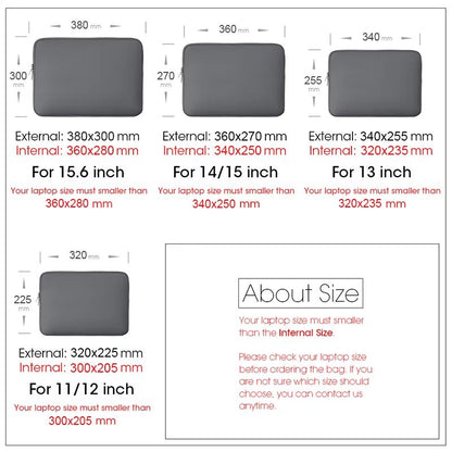 Laptop Sleeve  Protective Bag  Compatible With MacBook Dell Lenovo Xiaomi And 13156 Inch Notebooks 4