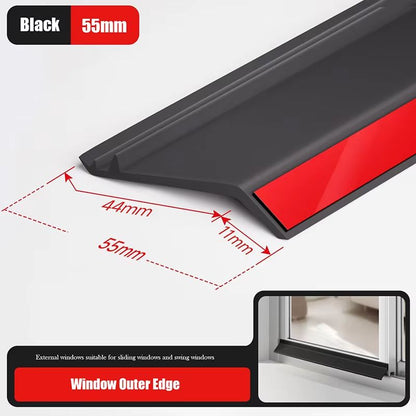 Aluminum Alloy Window Water Deflector  Waterproof Blocking Bar  Sealing Strip For Home Windows 7