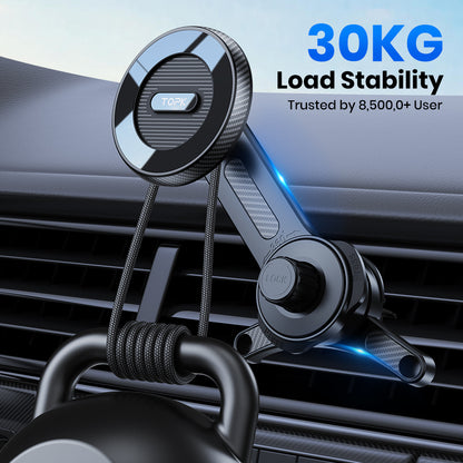 MagSafe Phone Holder Car Magnetic Phone Car Mount Air Vent Car Cradle For IPhone With Strongest Mag 2