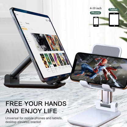 Foldable Portable Adjustable Phone Stand For Desk Compatible With IPhone And All Smartphones 1