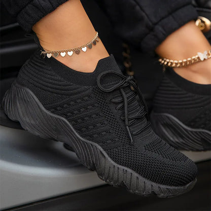 Breathable Women Sneakers Casual Lace Up Flats Summer Female Vulcanized Running Shoes Stylish Sport 10