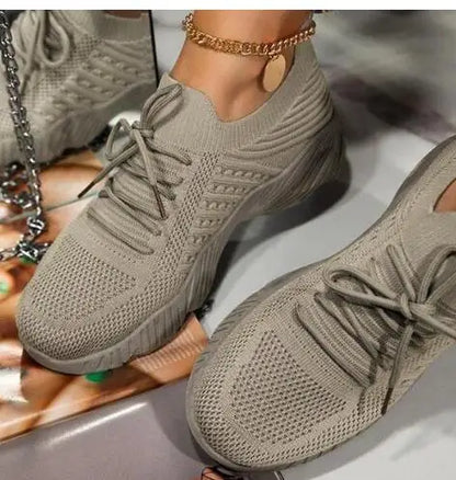 Breathable Women Sneakers Casual Lace Up Flats Summer Female Vulcanized Running Shoes Stylish Sport 7