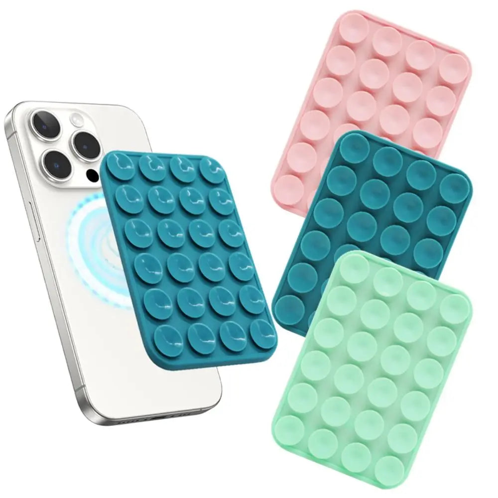 Suction Cup Silicone Magnet Wall Mount Stand, iPhone Universal Bracket, New Magnetic Phone Holder For Magsafe