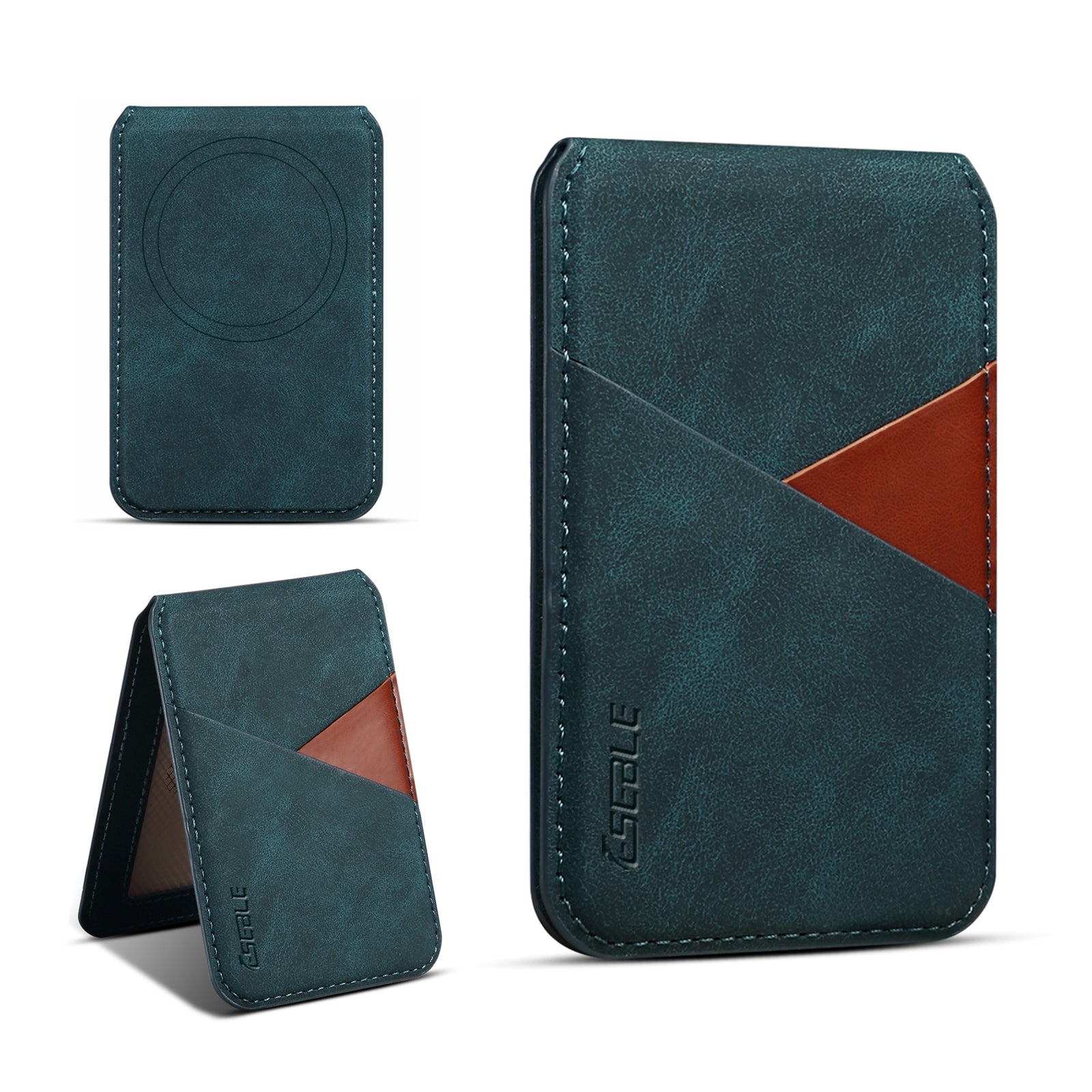 Magnetic Phone Holder Detachable Leather Wallet Stand NonSlip ID Card Cover For MagSafe IPhone 8