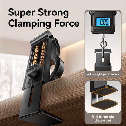 Travel Essentials Magnetic Airplane Phone Holder Hands Free Airplane Phone Mount Flexible Rotation  4