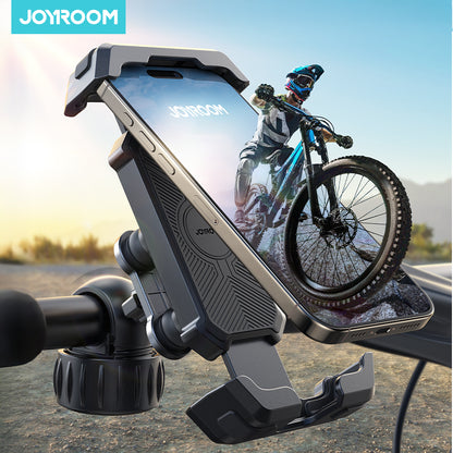 Quick Install Bicycle Motorcycle Phone Mount, Anti Shake Bike Phone Holder, Vibration Dampener for 4.7 to 7 inch Phones