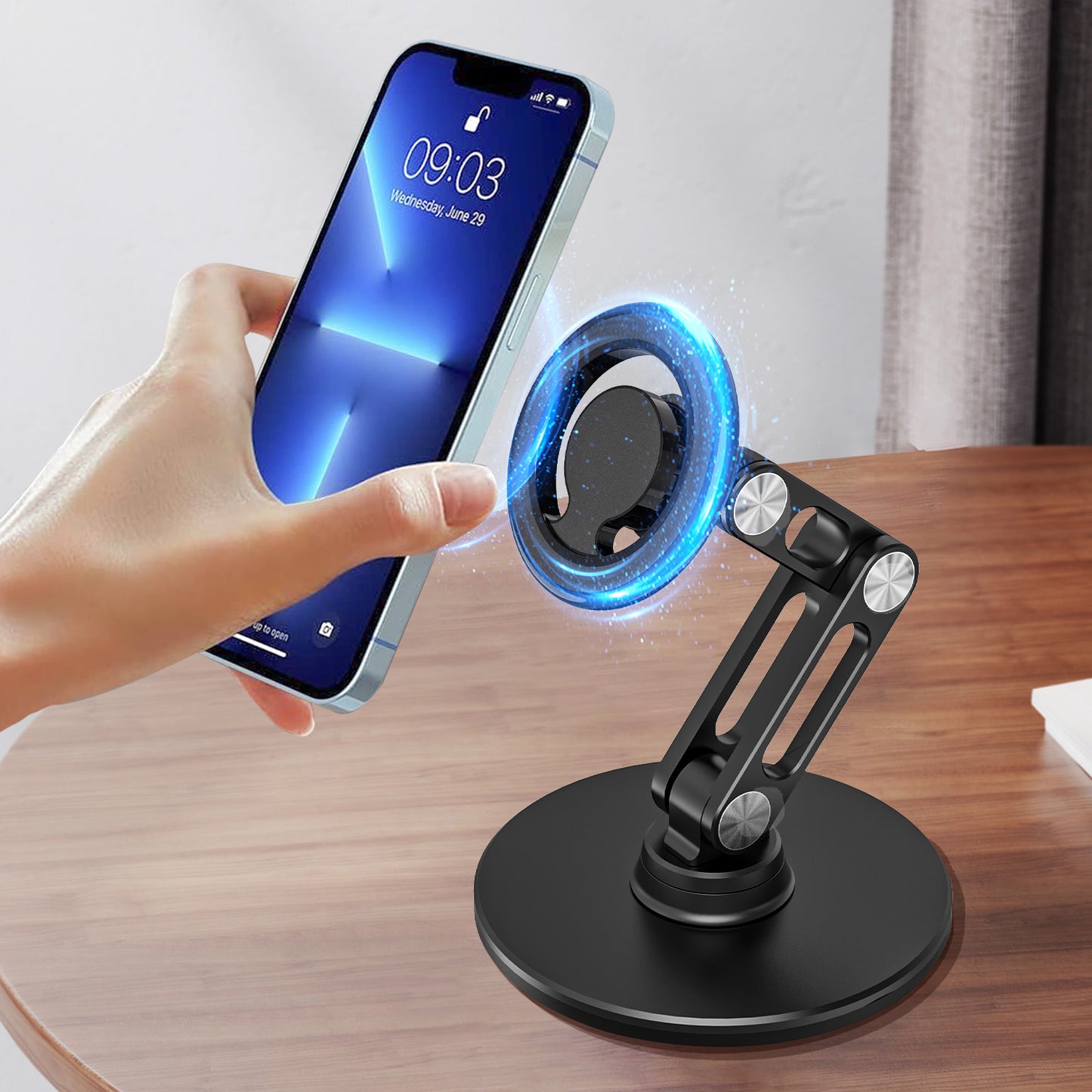 Mobile Phone Support Accessories Magnetic Phone Holder Stand For Xiaomi Apple IPhone Samsung Cellph 1