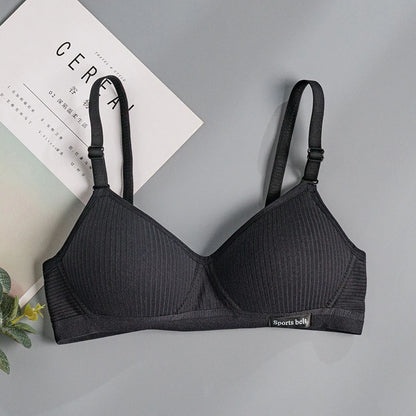 FallSweet Women's Wireless Bra, Seamless Comfort Bra, V-Shaped Gathering, Everyday T-Shirt Bra