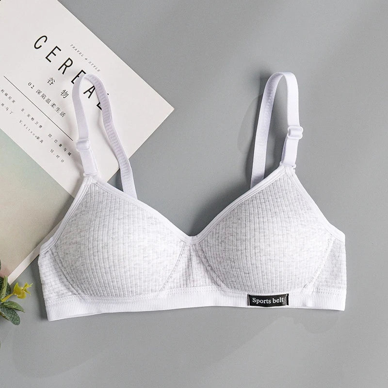 FallSweet Women's Wireless Bra, Seamless Comfort Bra, V-Shaped Gathering, Everyday T-Shirt Bra