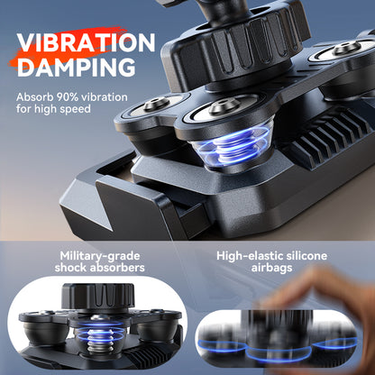 Dual Vibration Dampener, Universal Bike Bicycle Phone Mount, Motorcycle Phone Mount Holder for 4.7 to 7 Inch Phones