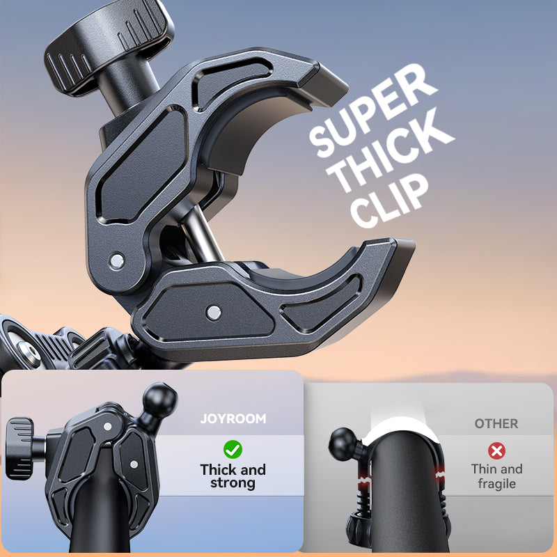 Dual Vibration Dampener, Universal Bike Bicycle Phone Mount, Motorcycle Phone Mount Holder for 4.7 to 7 Inch Phones