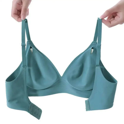 Seamless Bralette, Wireless Sleep Bra, Removable Padded Latex Jelly Underwear, Comfortable One Piece Brassiere for Women