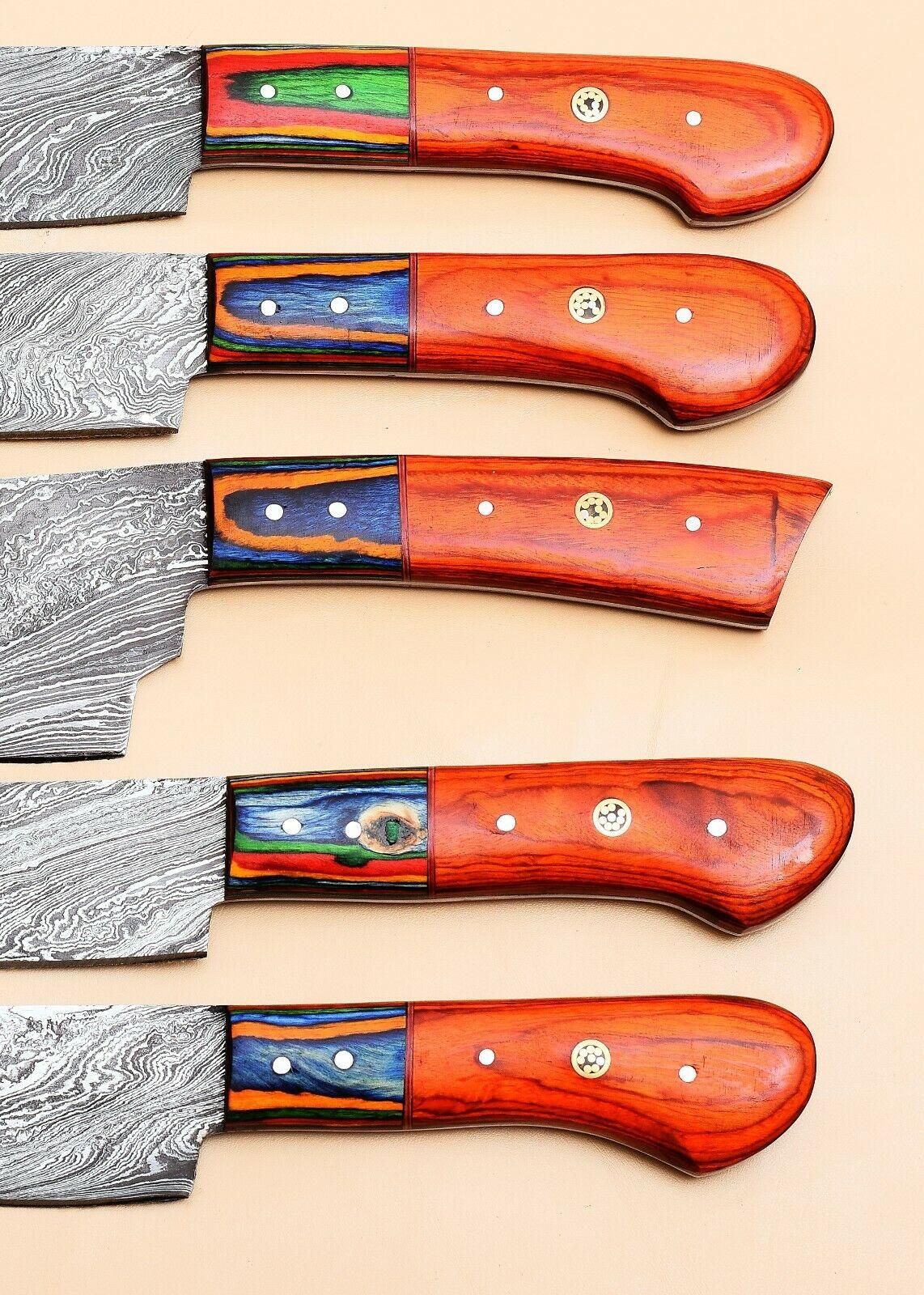 Premium Damascus Steel Chef Knife Set  512 Layer Blades 3