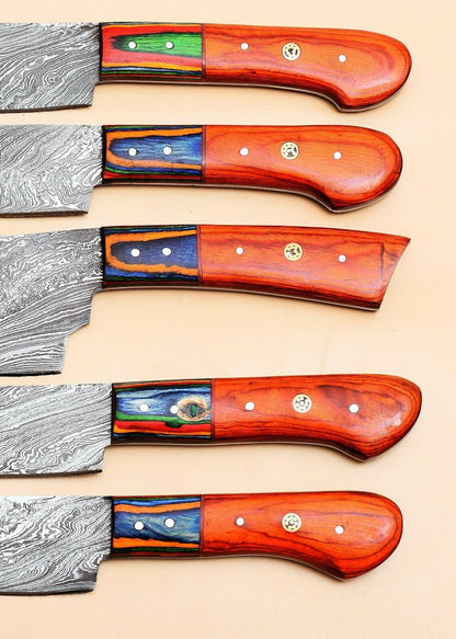 Premium Damascus Steel Chef Knife Set  512 Layer Blades 3