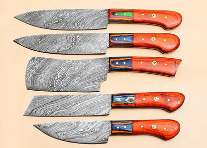 Premium Damascus Steel Chef Knife Set | 512 Layer Blades