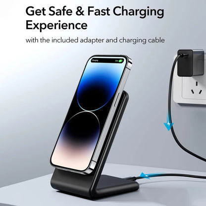 15W Fast Charging Magnetic Wireless Charger for MagSafe Dock Stand, for iPhone