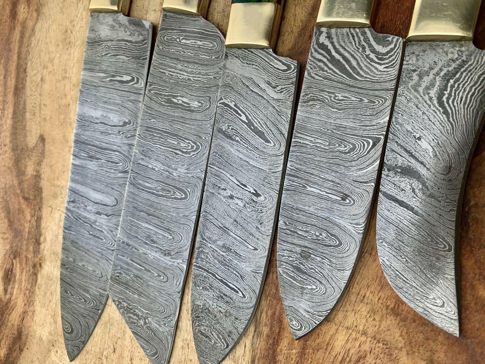 Handmade Damascus Steel Chef Knife Kitchen Set With Resin Handle 2