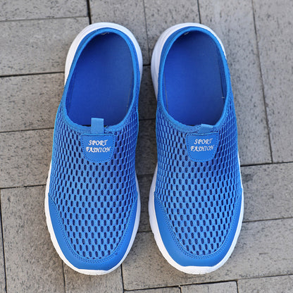 Lightweight Summer Sport Casual Shoes For Men Breathable Slip On Loafers Barefoot Sneakers Soft Sol 4