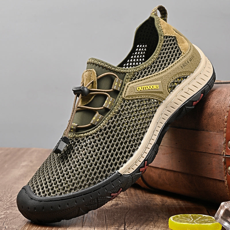 Breathable Outdoor Mesh Men Sneakers Slip On Loafers Lightweight Summer Casual Shoes For Men Comfor 1