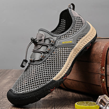 Breathable Outdoor Mesh Men Sneakers Slip On Loafers Lightweight Summer Casual Shoes For Men Comfor 2