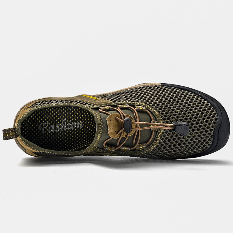 Breathable Outdoor Mesh Men Sneakers Slip On Loafers Lightweight Summer Casual Shoes For Men Comfor 5