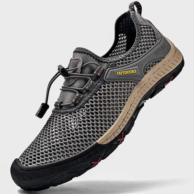 Breathable Outdoor Mesh Men Sneakers Slip On Loafers Lightweight Summer Casual Shoes For Men Comfor 7