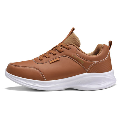 Mens Autumn Light Sneakers, Casual Lace Up Shoes, Cushioning Sport Running Shoes, Waterproof Walking Sneakers