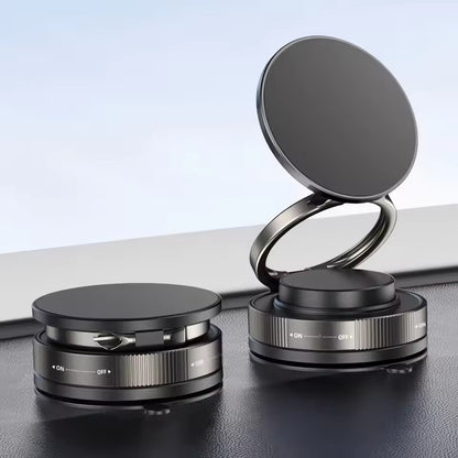 360 Degree Rotating Magnetic Phone Holder, Strong Magnetic Adsorption Car Phone Stand, Vacuum Suction Cup Mobile Mount