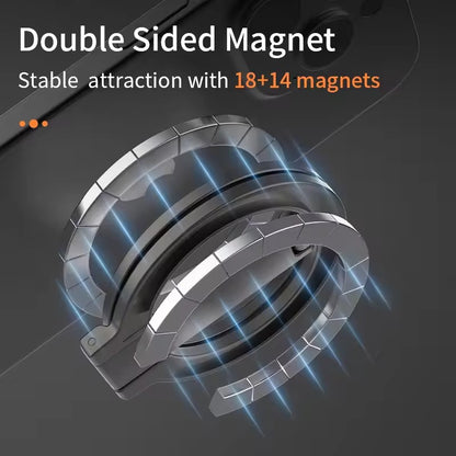 Universal Folding Car Holder Magnetic, Double Sided Magnetic Phone Ring Holder for Magsafe, Phone Accessories Support