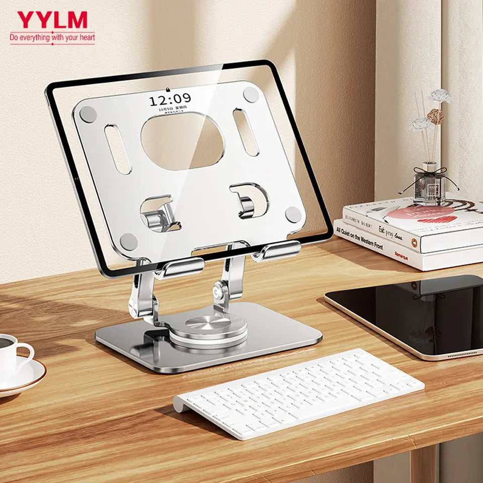 Adjustable Foldable Tablet Holder For IPad 360 Rotation Aluminum Phone Stand Compatible With IPad P 1