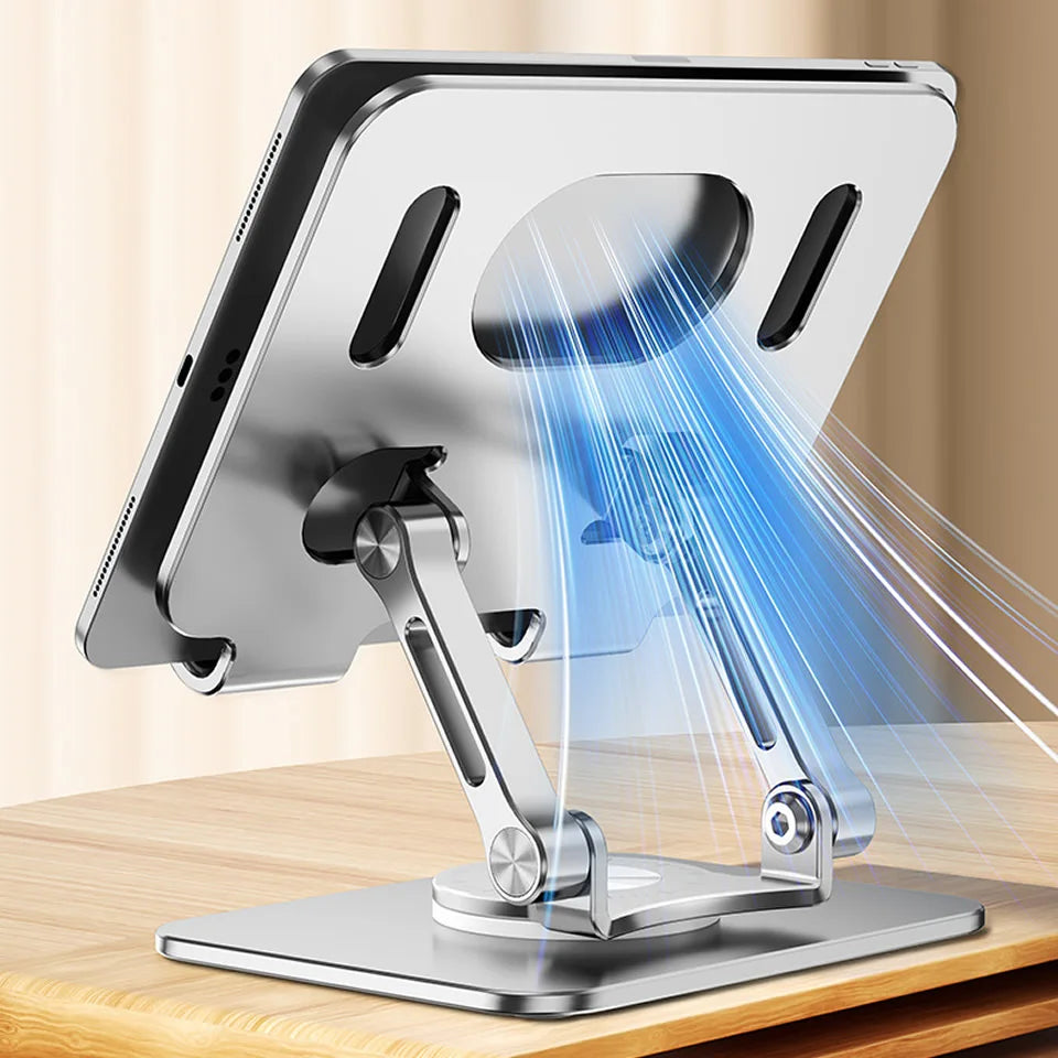 Adjustable Foldable Tablet Holder For IPad 360 Rotation Aluminum Phone Stand Compatible With IPad P 3