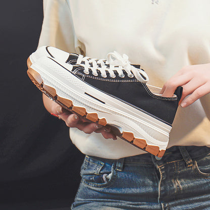 Casual Canvas Sneakers For Women Womens Shoes Spring And Summer New Breathable High Platform Woman  1