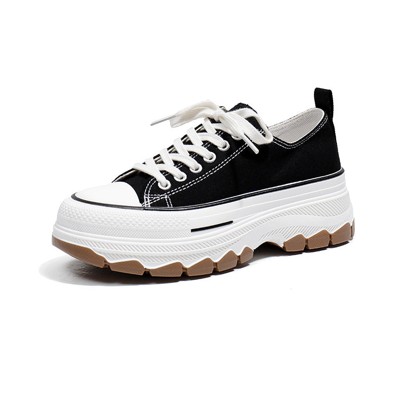 Casual Canvas Sneakers For Women Womens Shoes Spring And Summer New Breathable High Platform Woman  3