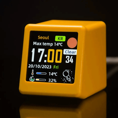 WiFi Weather Clock with Animated Display and Multi Functional Weather Station