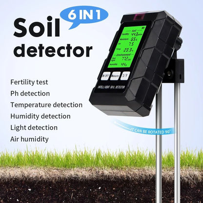 6 In 1 Digital Soil Tester Multifunction Garden Meter 6