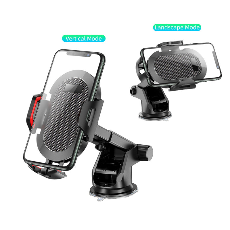 Mobile Phone Holder Stand in Car, Sucker Car Phone Holder, No Magnetic GPS Mount Support for iPhone 12 Xiaomi Samsung