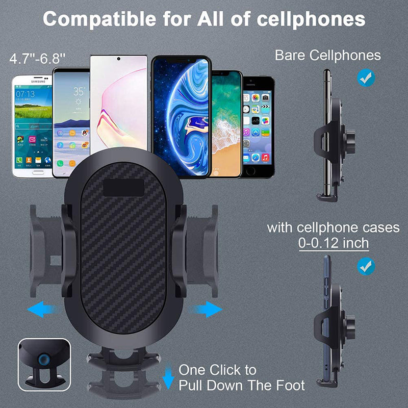 Mobile Phone Holder Stand in Car, Sucker Car Phone Holder, No Magnetic GPS Mount Support for iPhone 12 Xiaomi Samsung