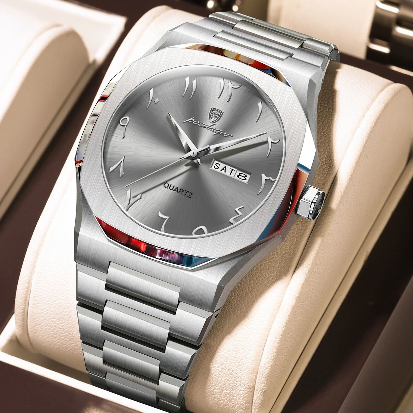 Mens Military Style Watch With Weekday Calendar And Waterproof Design 15
