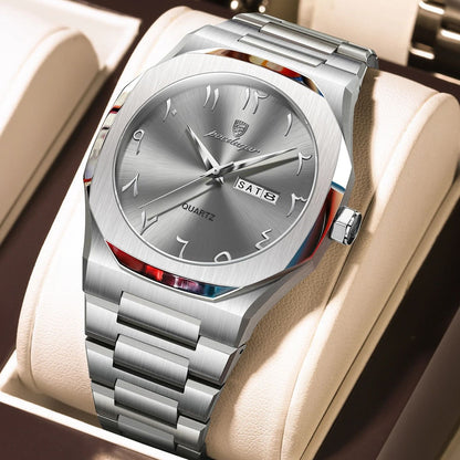 Mens Military Style Watch With Weekday Calendar And Waterproof Design 15