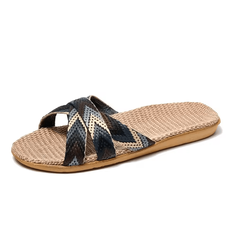 Lightweight Linen Indoor Slippers For Women Comfortable HomeShoes 2